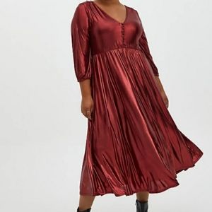 Torrid NWT Liquid Red Dress Size 10